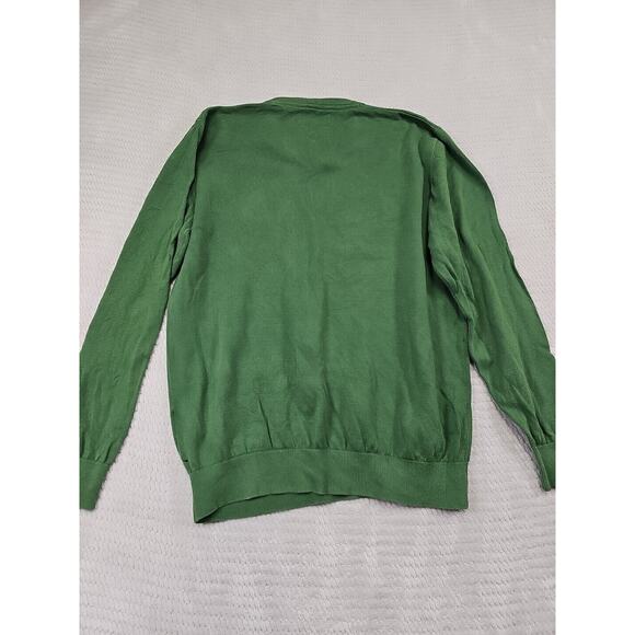 Casa Moda Sweater Mens XL Green Vneck Pima Cotton - Picture 6 of 7